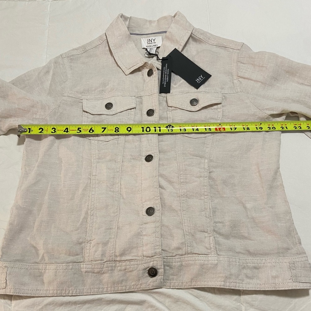 100% Washable Linen Jean Jacket - Picture 4 of 12